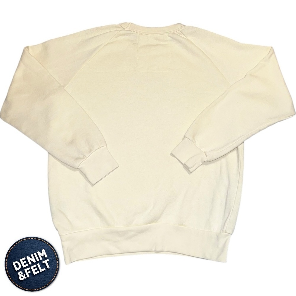 Aviator Nation Vintage White Smiley Face Crewneck Sweatshirt XS Athleisure‎ - Picture 6 of 13